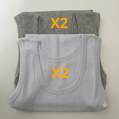 Pack 4 Débardeurs Homme – Coton Confort