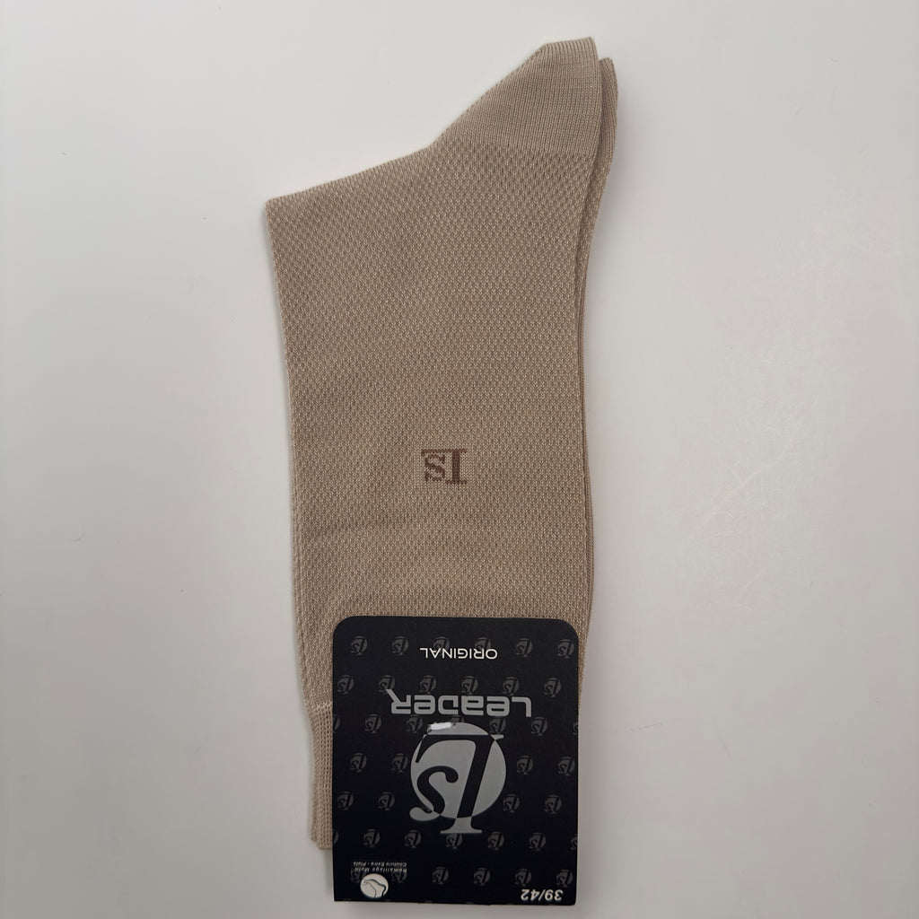 Chaussette homme Leader beige, taille 39/42